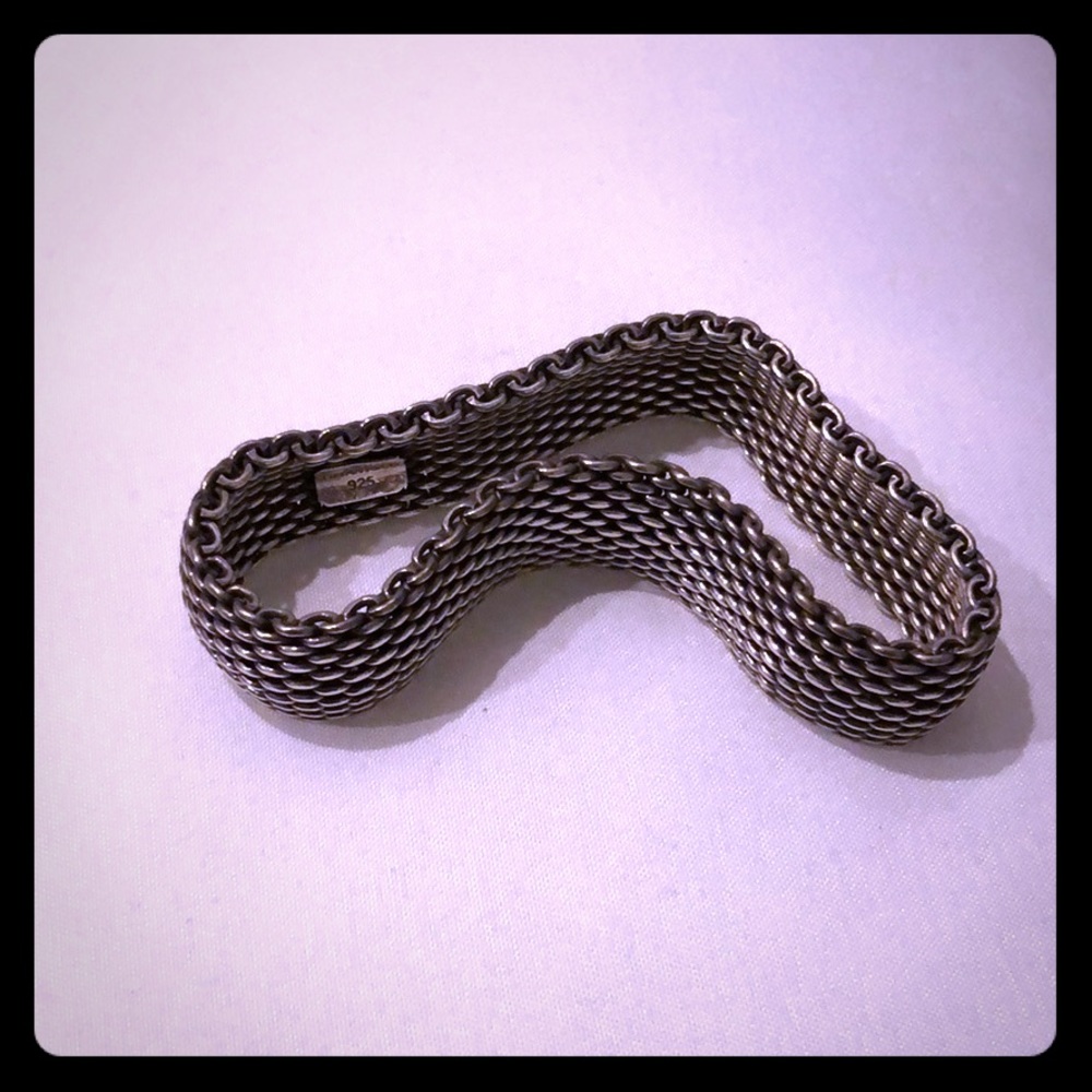 Tiffany silver mesh bracelet